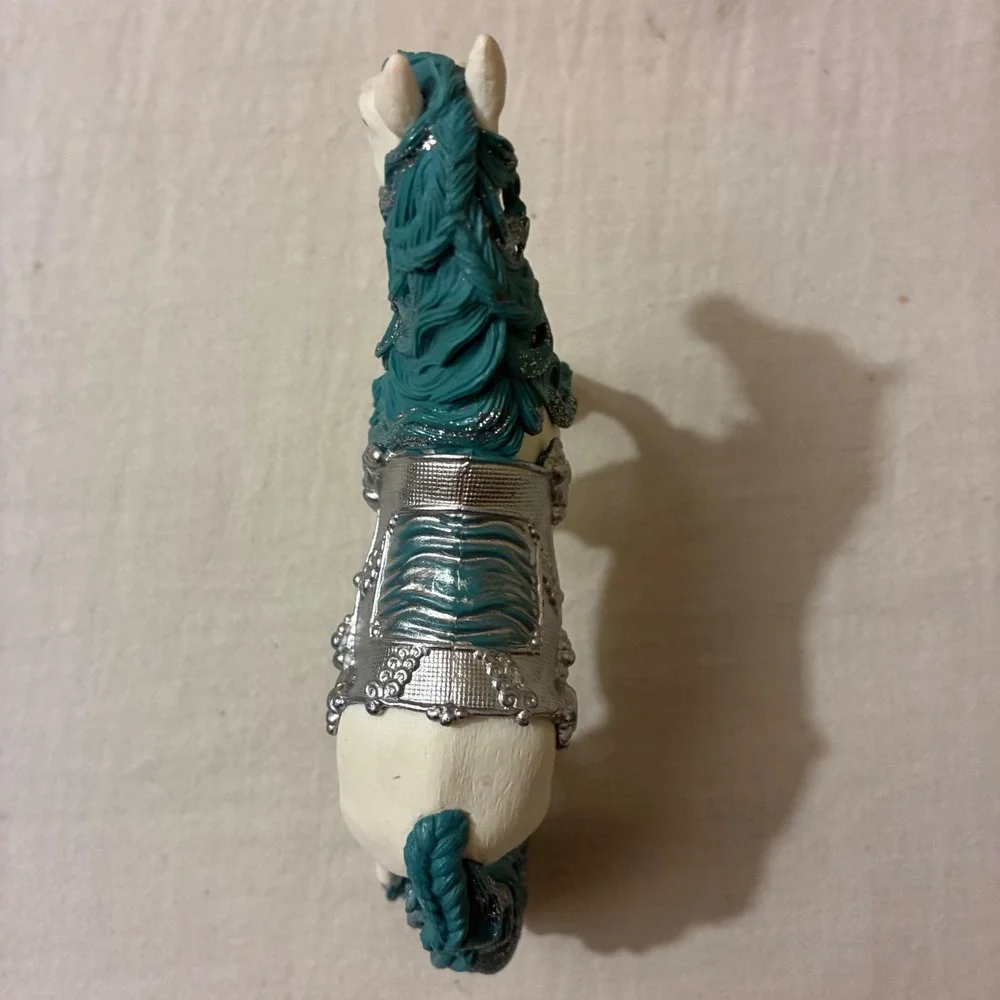 Schleich Bayala Fantasy Horse Figurine White‎ Teal Silver Glitter 2015 70511